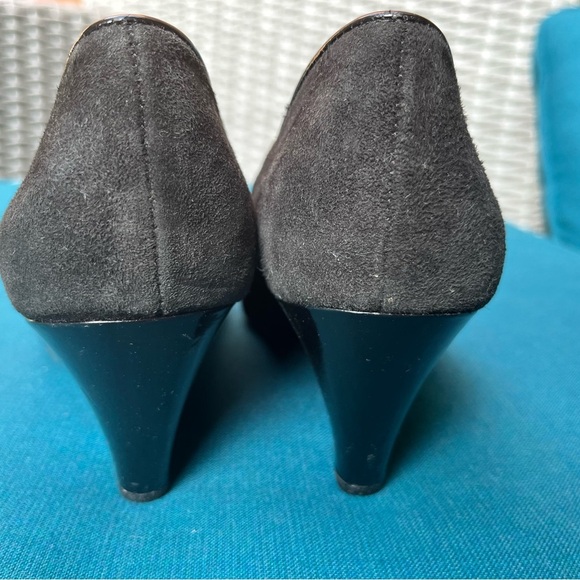 Franco Sarto Black Suede Wedge Heels 
Shoes - Picture 2 of 3